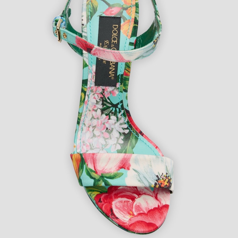 Dolce & Gabbana Floral Multicolor Heels - Picture 6 of 12